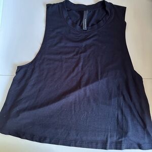 Carbon38 black muscle tee